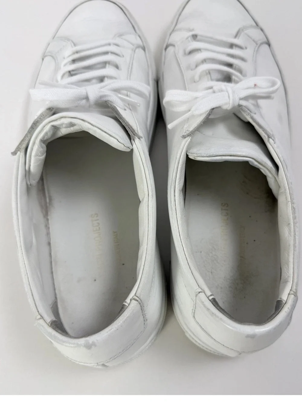 Common Projects White Leather Low-Top Sneakers